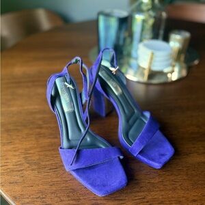 Elegant purple suede Women's Heels